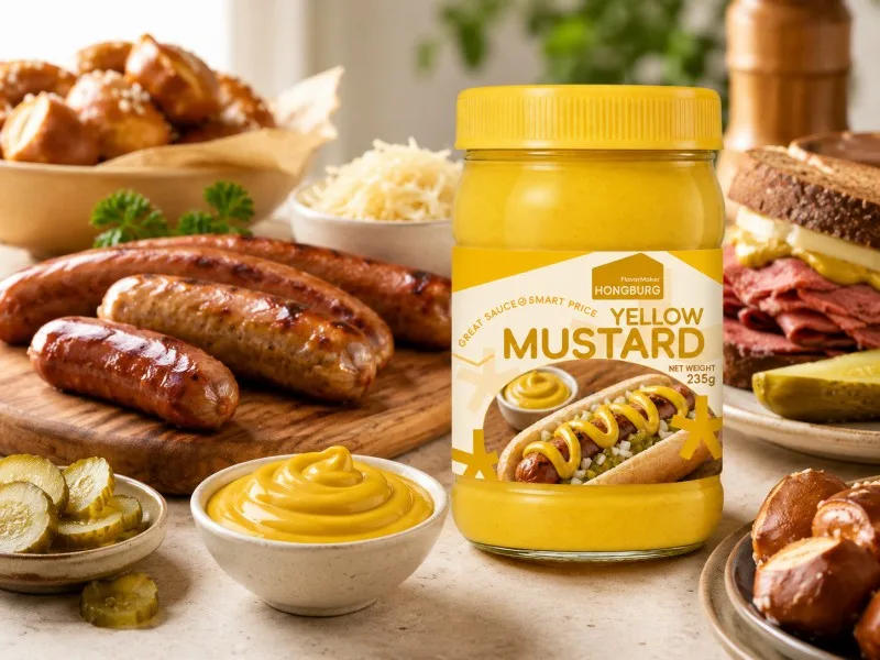 Klasszikus gazdag sárga mustárszósz
