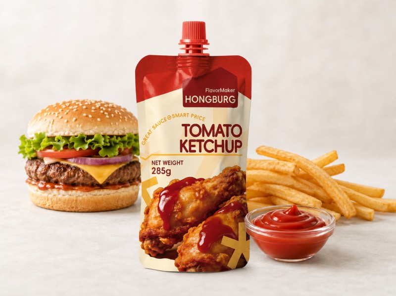 Klasszikus paradicsomos ketchup krumplihoz és hamburgerhez