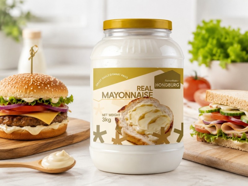 Krémes sima valódi majonéz szendvicsekhez és hamburgerekhez