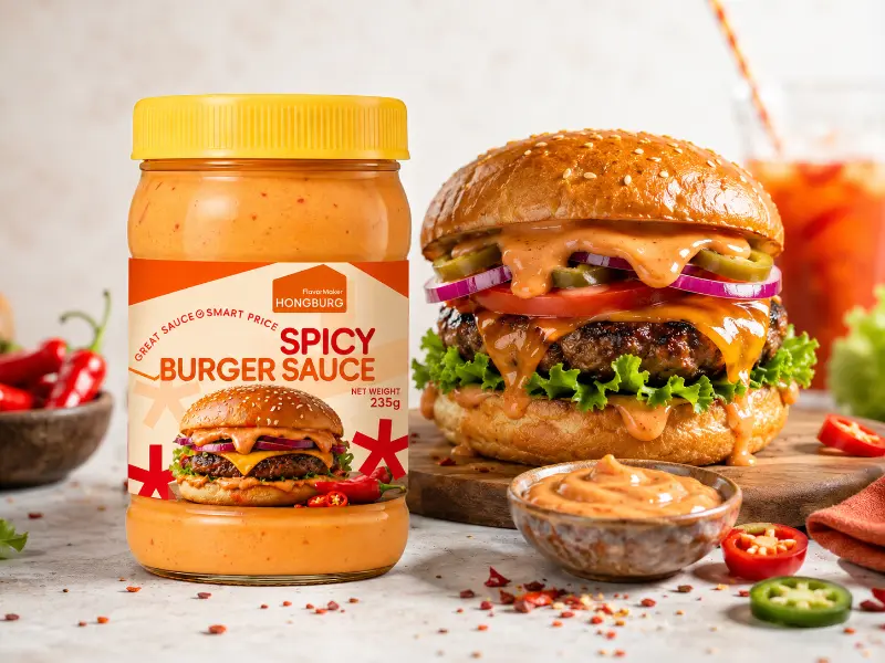 Sűrű, ízes fűszeres burger szósz
